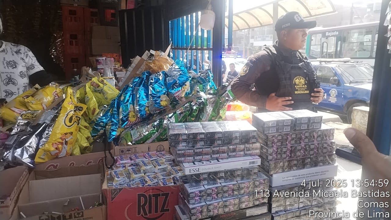 Sacan de circulación miles de cigarrillos ilegales en Comas y el Cercado de Lima