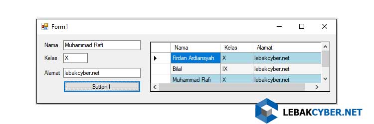 Mengatur Tampilan DataGridView Di VB.Net - Lebak Cyber