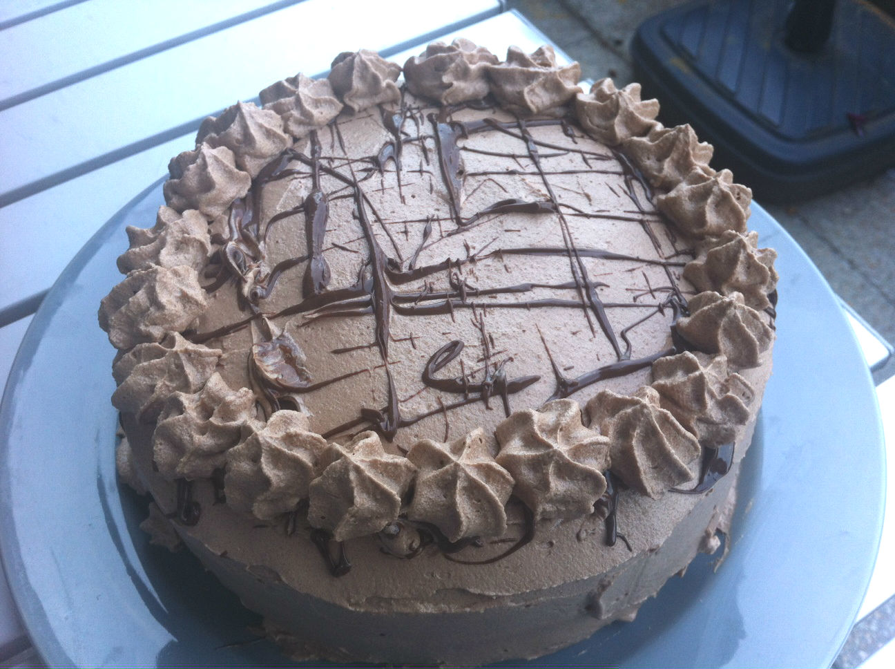 Vegan Backen Schoko Nuss Nougat Torte Leselustich
