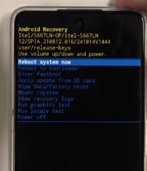 How to get itel build number in recovery mode