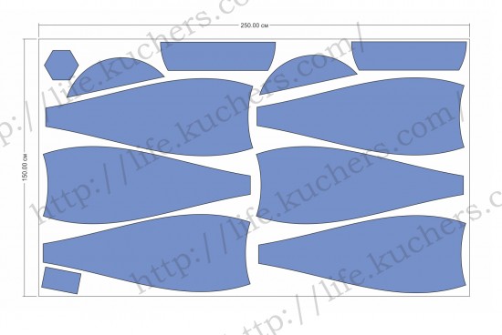 как нарисовать кресло мешок