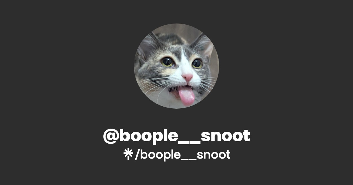 Boople snoot leaked