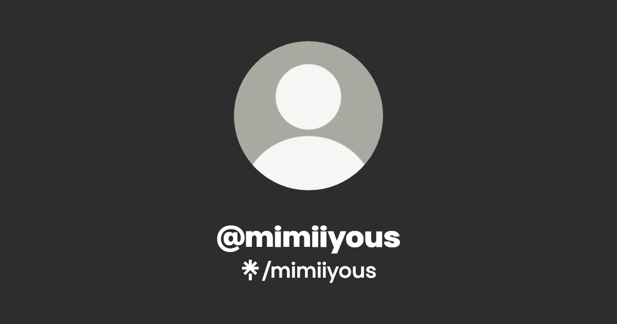 Mimiiyous sex