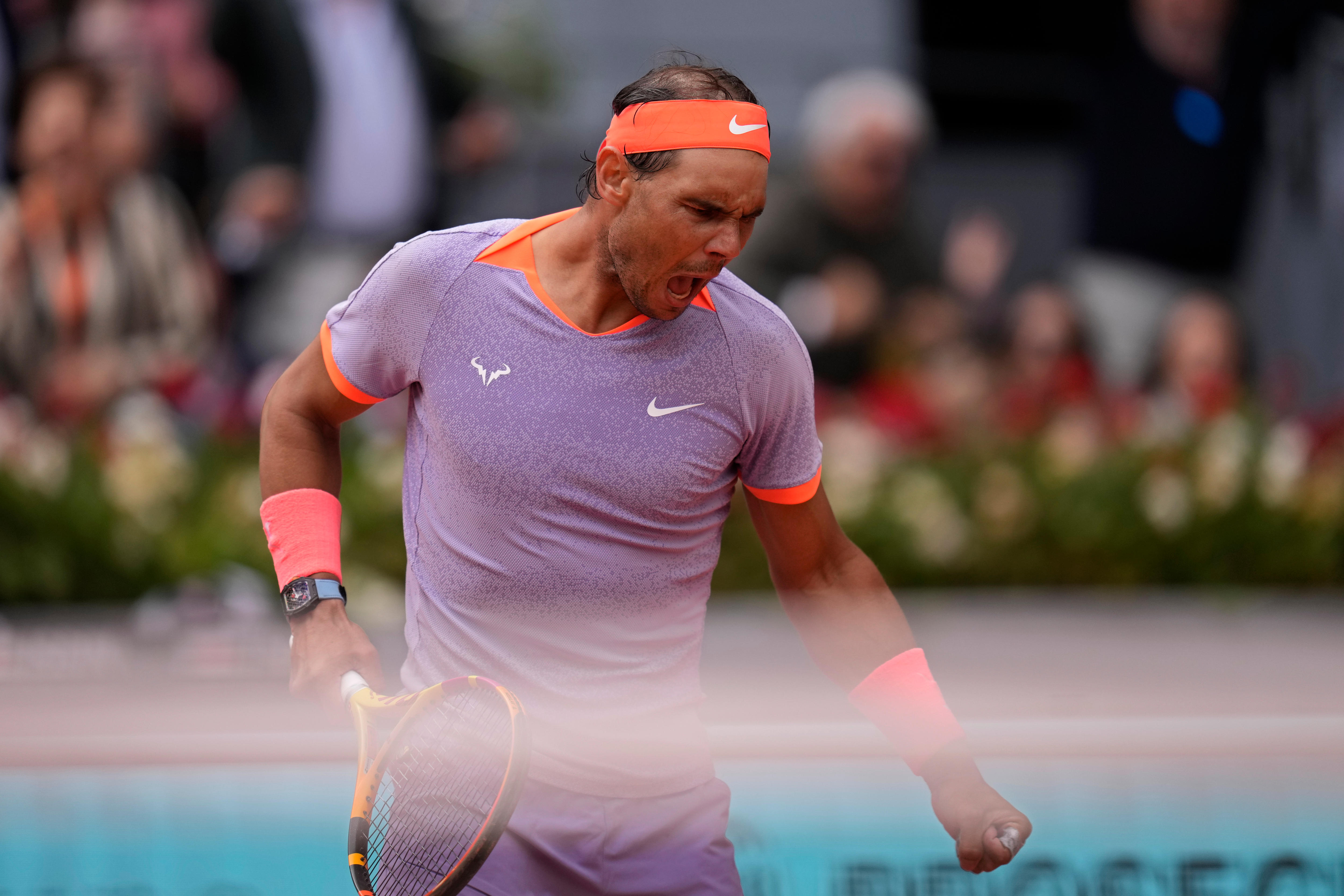 Rafael Nadal defeats Pedro Cachin to reach last 16 at Madrid Open