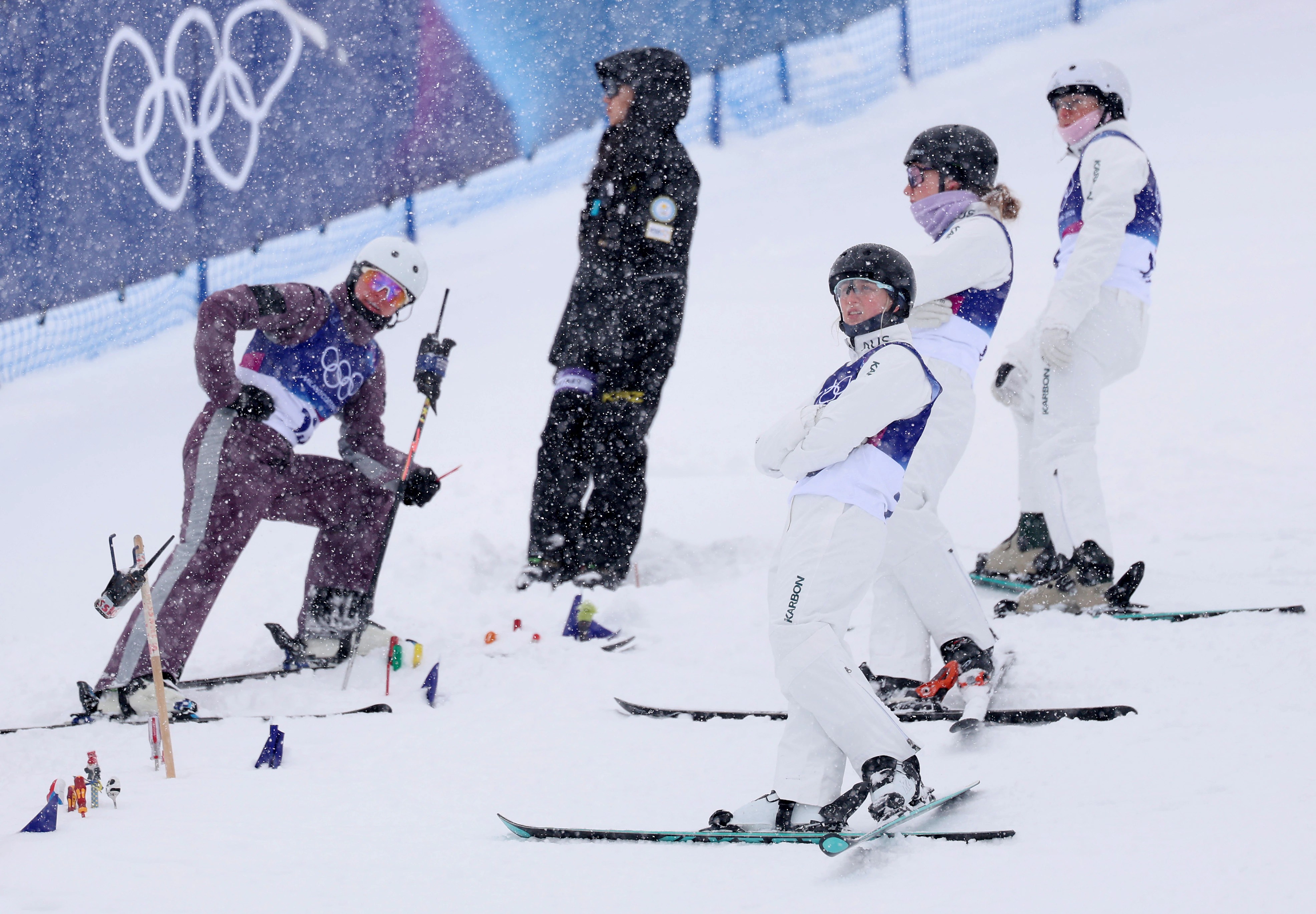 The 'nuts' way Australia's aerial skiers prepare for delays