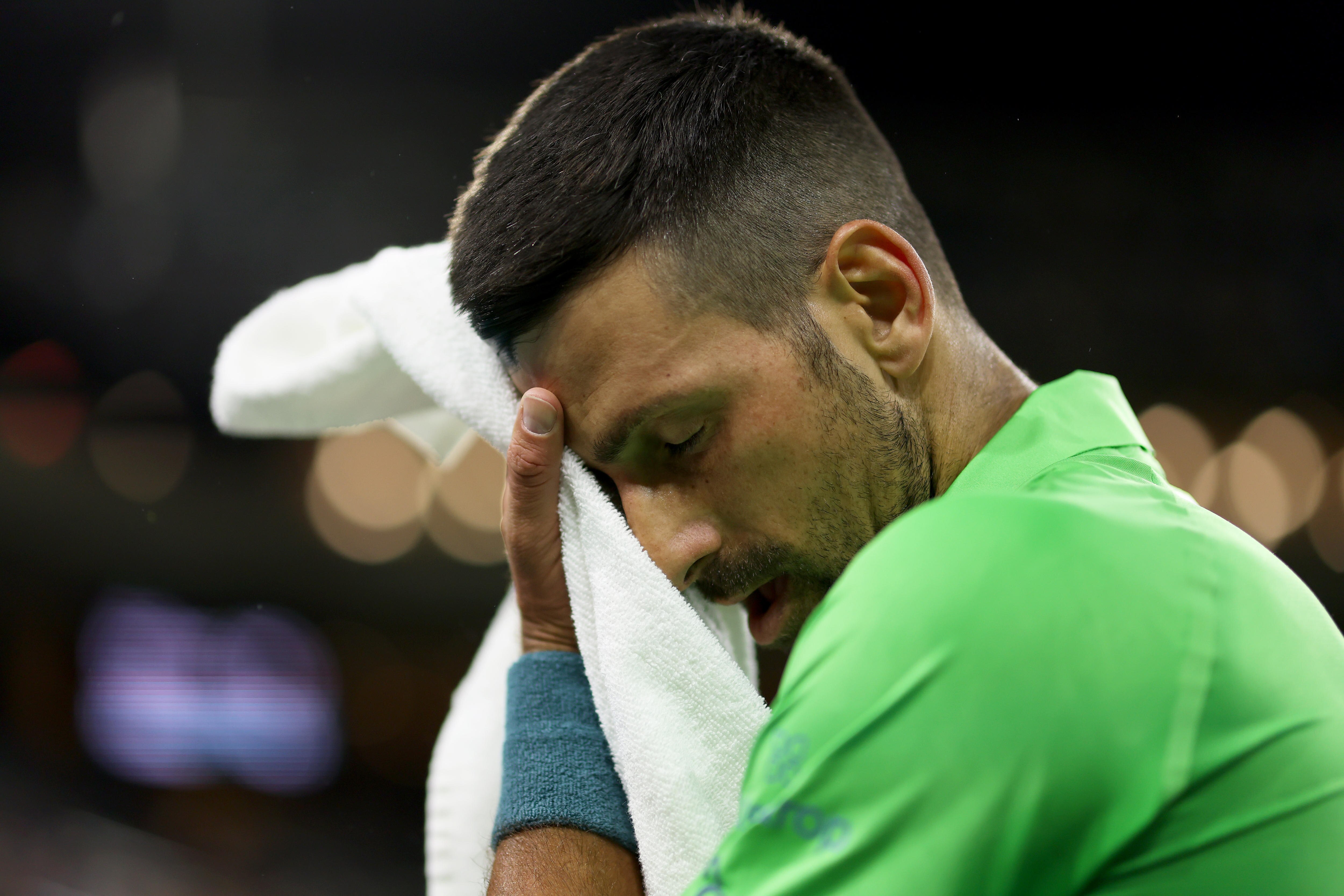 Novak Djokovic’s bid for a sixth Indian Wells title ends in round one with loss to ‘lucky loser’ Luca Nardi