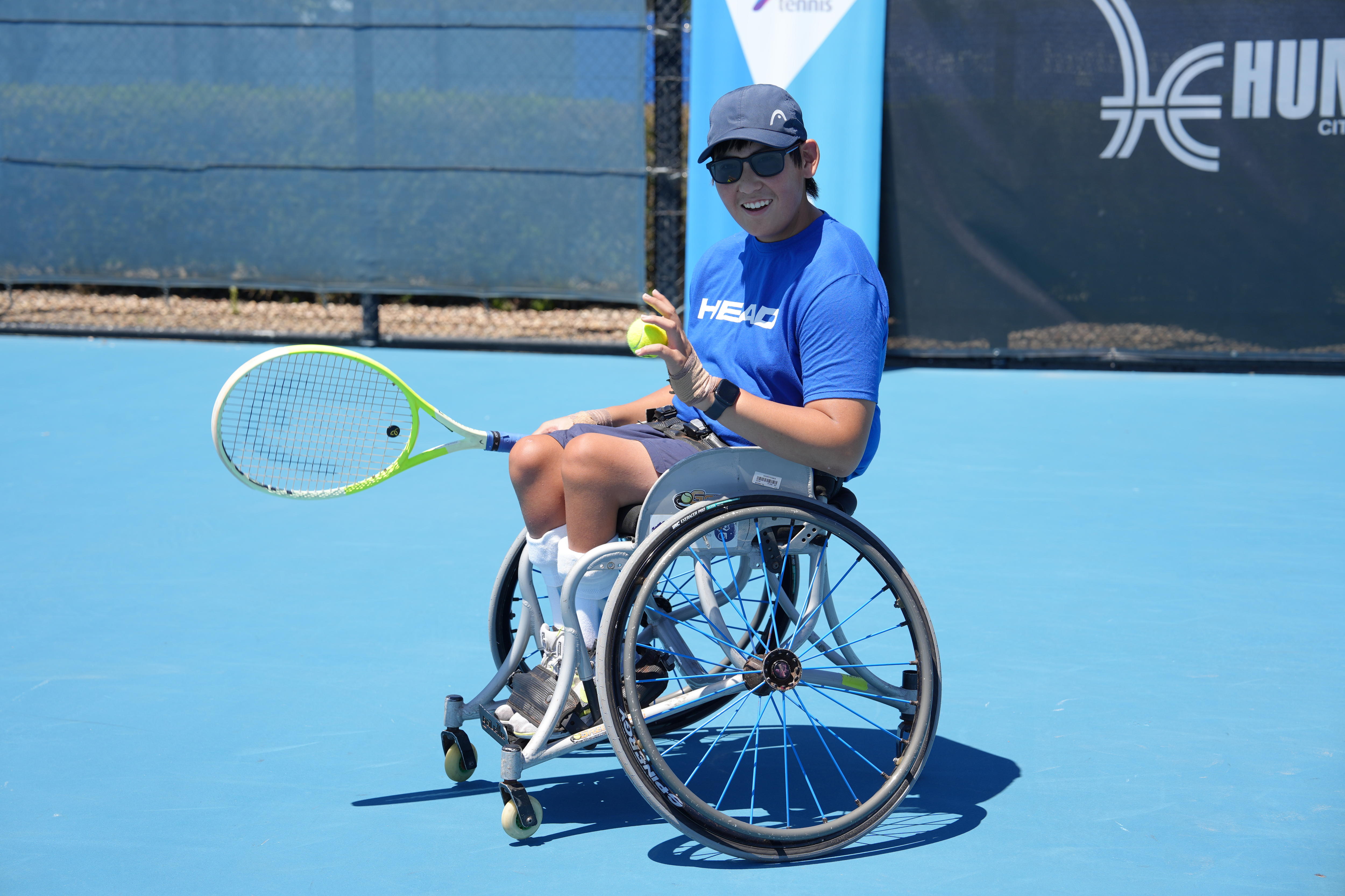 Jin Woodman, 15, earns wildcard to Australian Open wheelchair tennis main draw
