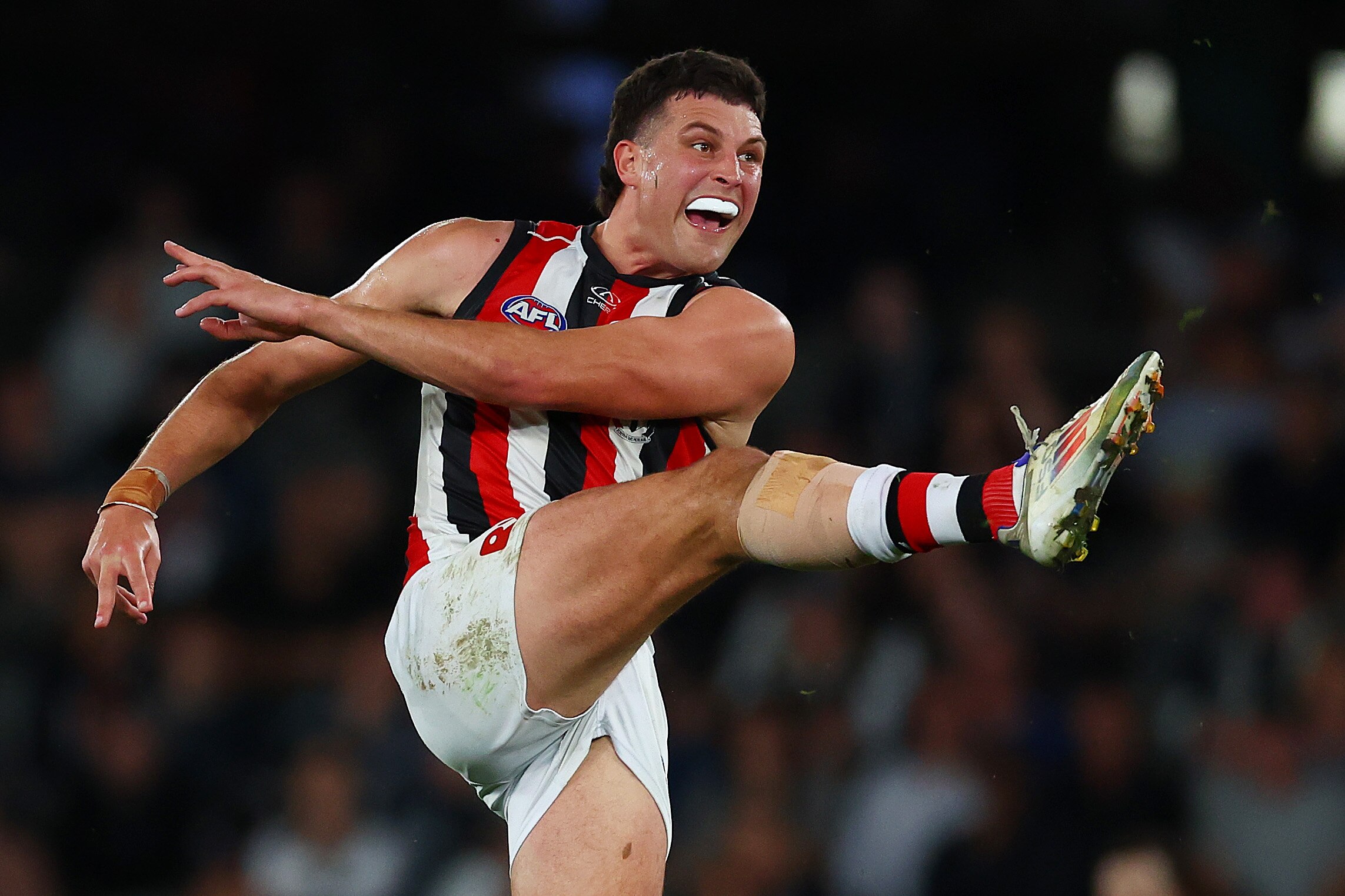 St Kilda’s Rowan Marshall injures pelvis, West Coast’s Elliot Yeo injured