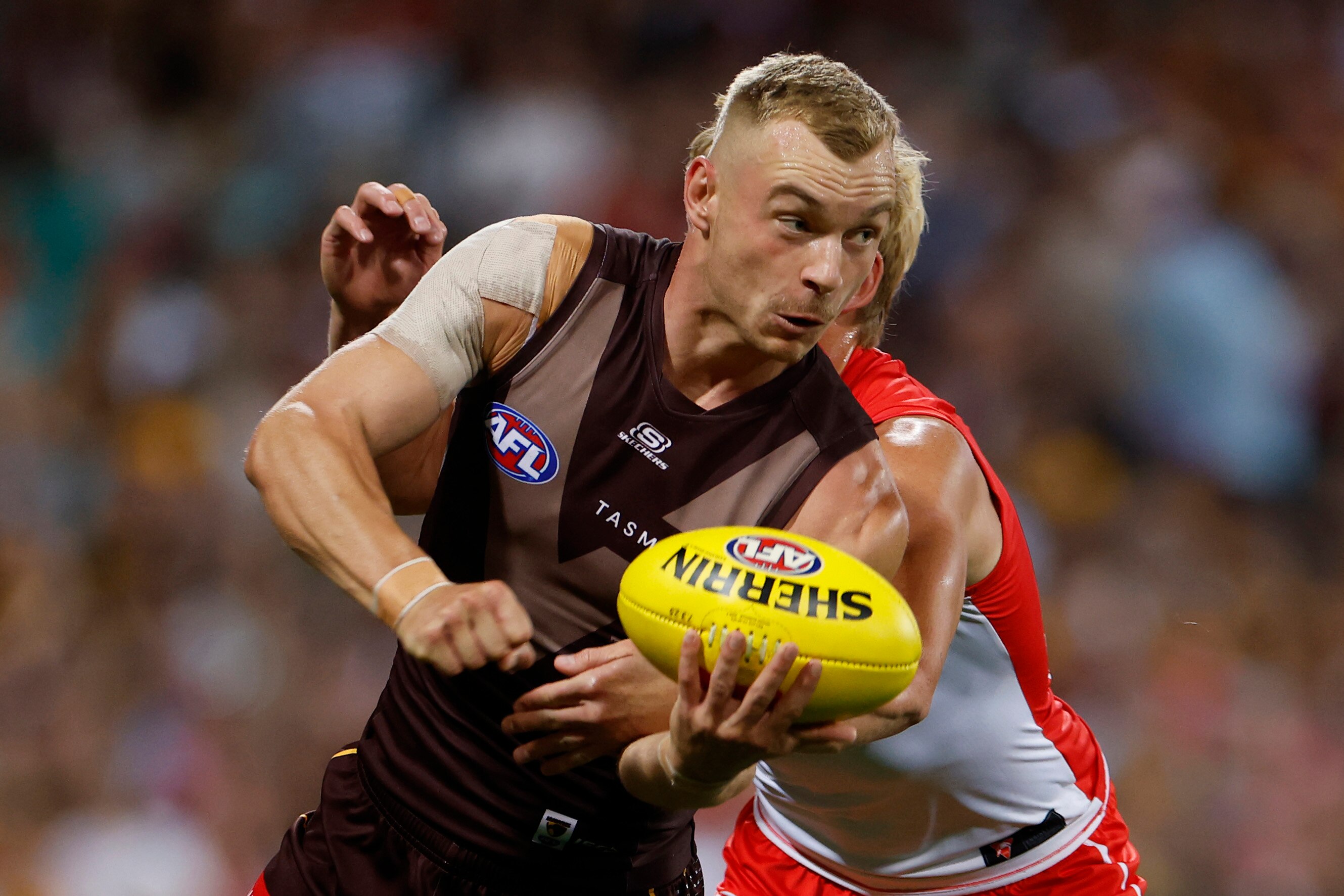 Hawthorn loses James Worpel to potentially serious ankle injury in impressive win over Sydney to open AFL season