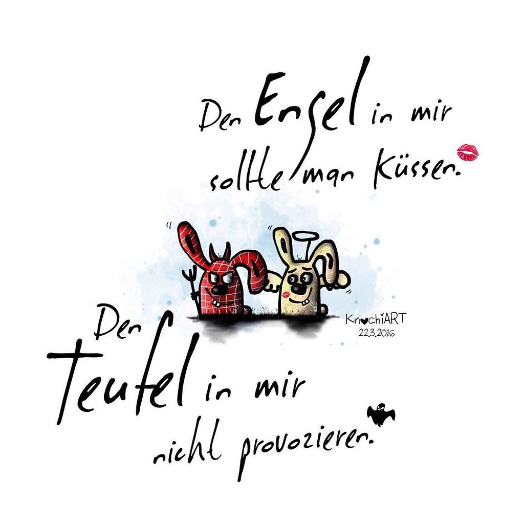 Den #Engel 😇 In Mir Sollte Man #Küssen .💋 Den #Teufel 😈… | Flickr 1024_x_1024_jpg