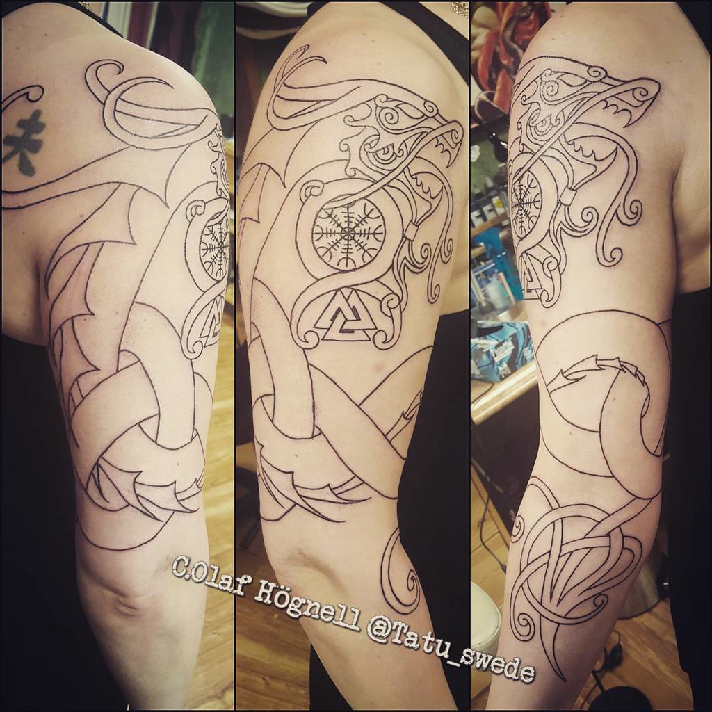 Outlined Today. Work In Progress. #Trollkors #Ægishjálmur … | Flickr 1024_x_1024_jpg