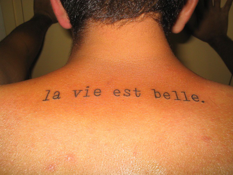 French Tattoo | Life Is Beautiful. | Thistoriedlife | Flickr