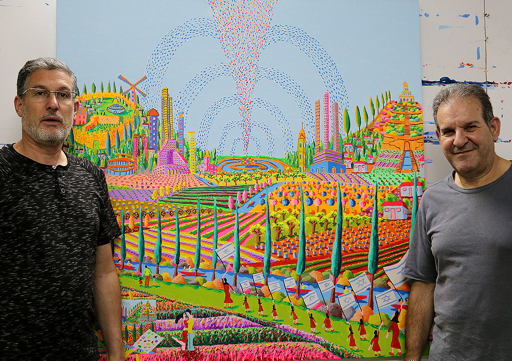 Naive Kunst Malerei Stadtische Maler Landschaft Kunstler S Flickr