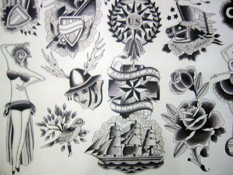 Vintage Tattoo Flash Art 49 | Bonnie Burton | Flickr 600_x_800_jpg
