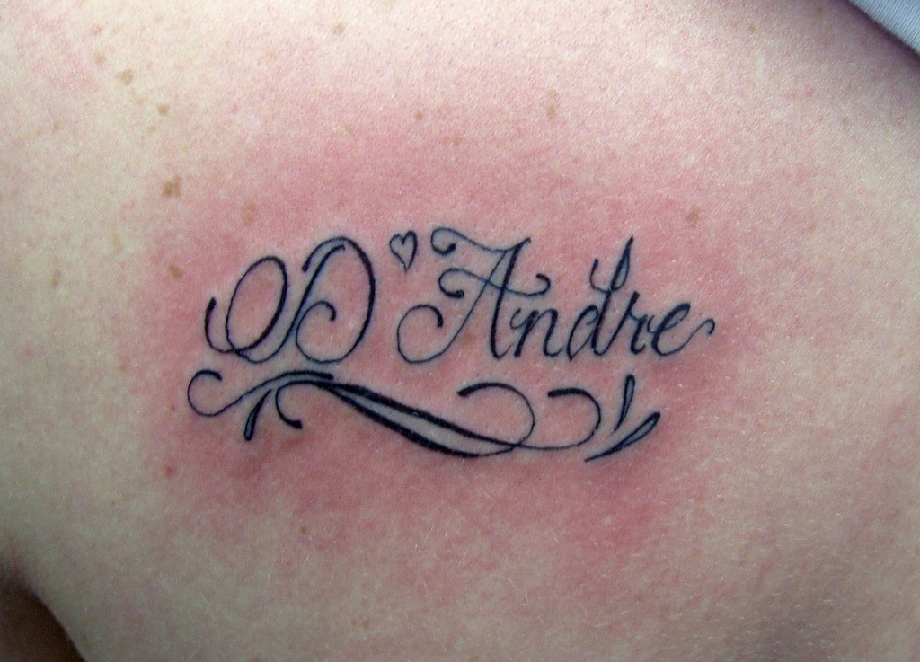 Script Tattoo | D'andre | Gabe's Tattooz | Flickr 737_x_1024_jpg