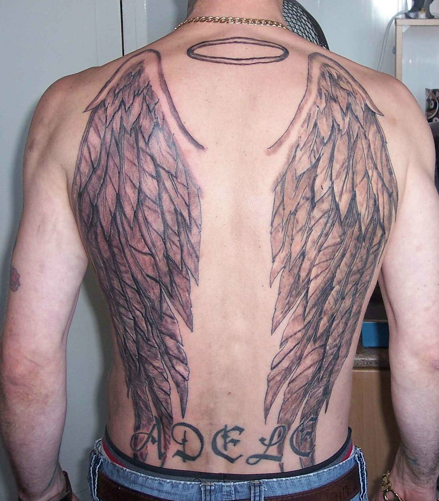Angel Wings With Halo | Classic Ink Tattoo Studio | Flickr 1024_x_899_jpg