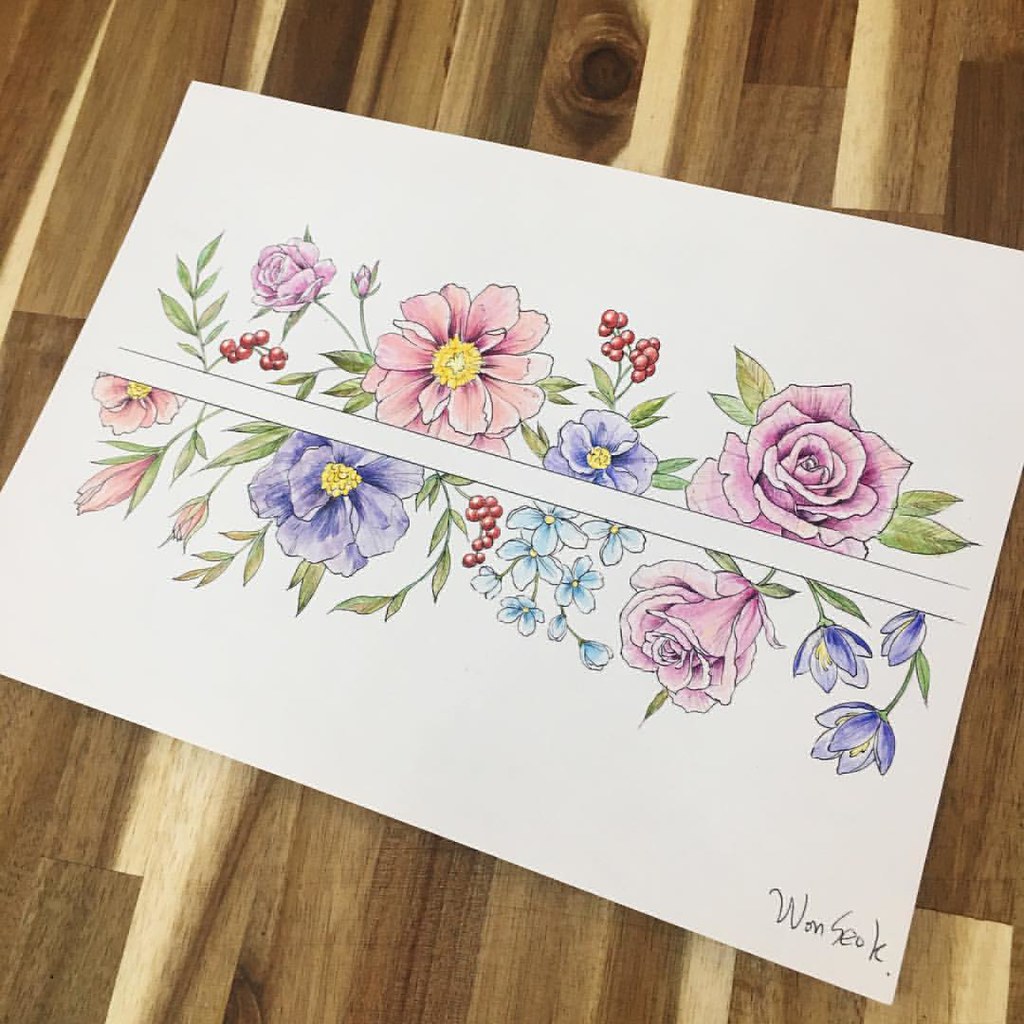 ∥Flower Illust∥Arm Band Design∥ . . . #Illust #Tattoo #Tat… | Flickr 1024_x_1024_jpg
