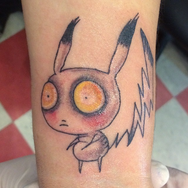 Tim Burton Style Picachu!!!! #Beavertattoo #Blackandgrey #… | Flickr 640_x_640_jpg