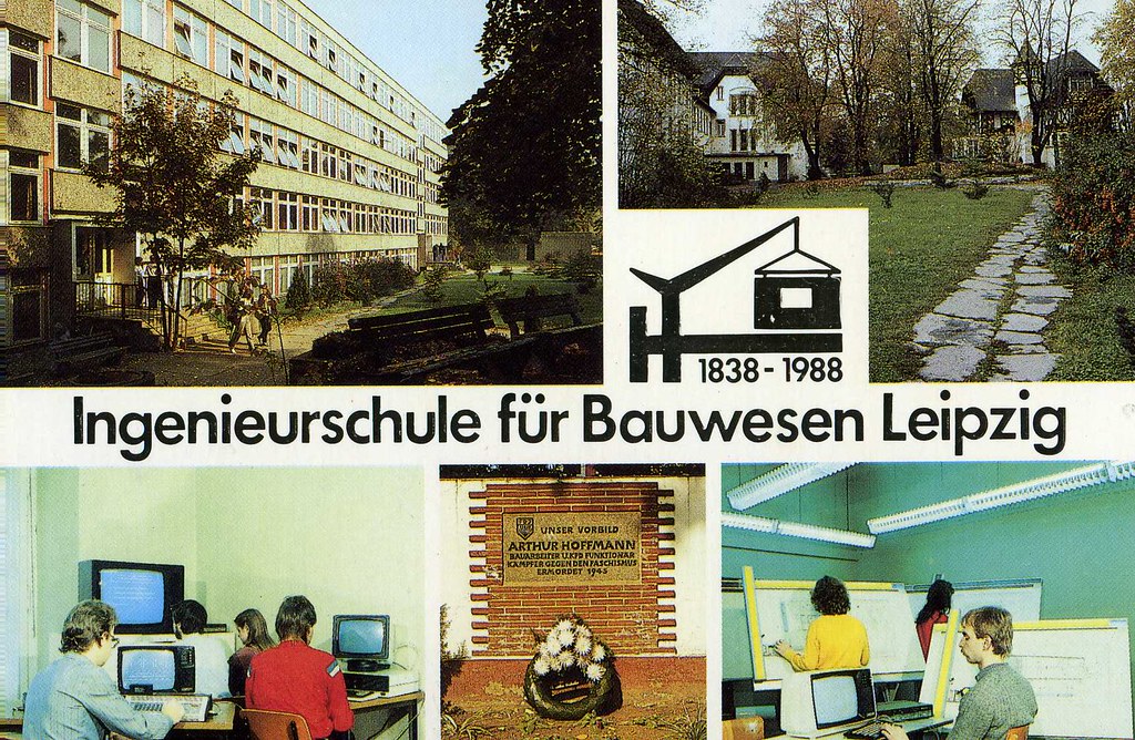 Ddr Postcard 1988 Leipzig I Think The Ht Logo Stands For Flickr