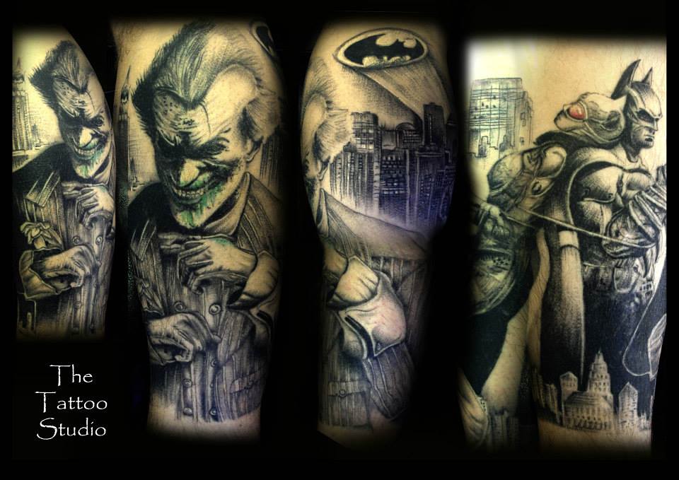 Arkham City Batman Tattoo Sleeve By Ray Tutty | Tattoo Studio | Flickr 679_x_960_jpg