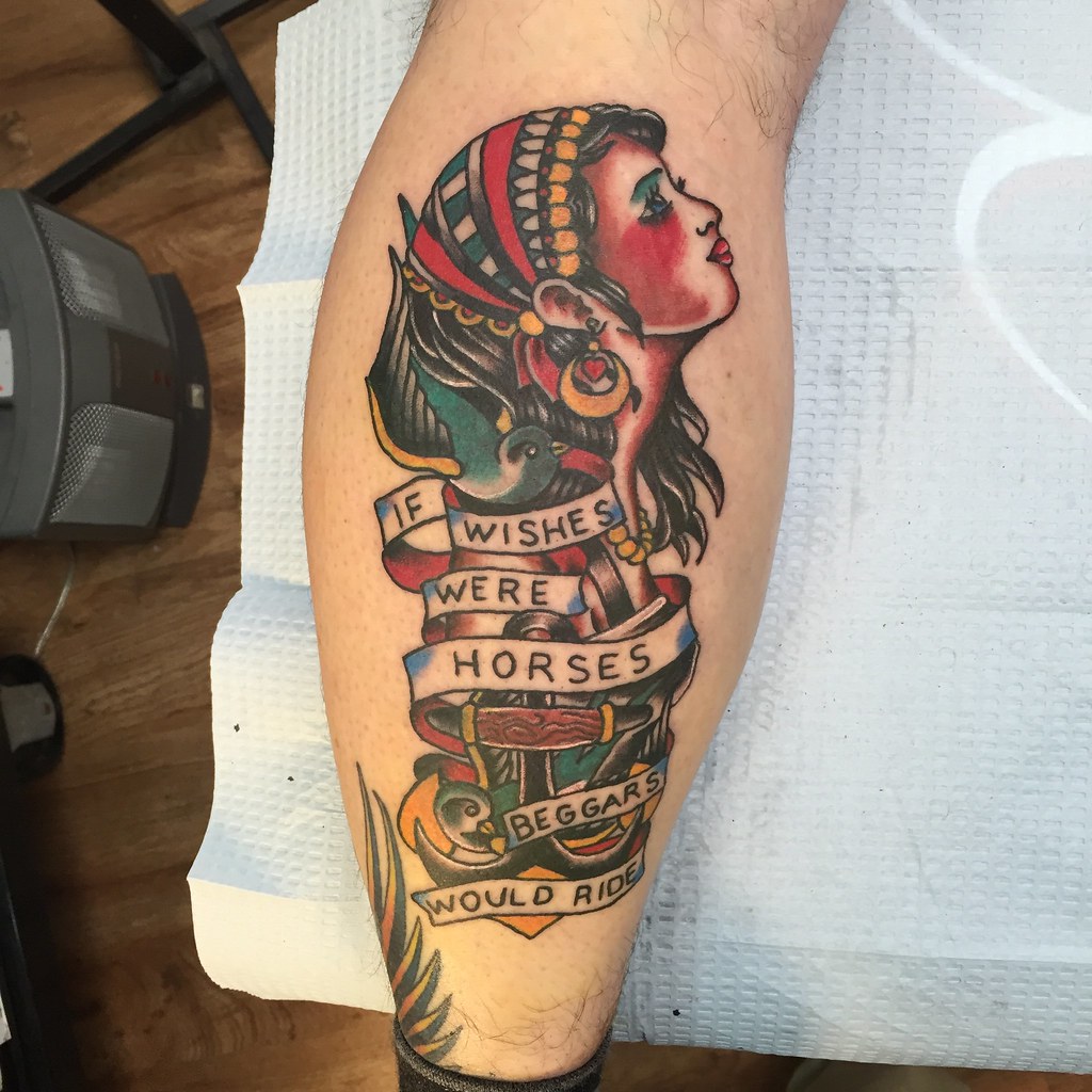 Gypsy Girl Head Anchor Tattoo By Keelhauled Mike Of Black … | Flickr 1024_x_1024_jpg