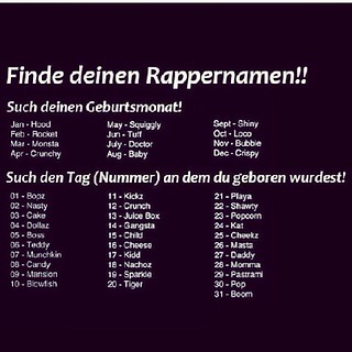 Wie Lautet Dein Rapper Name What S Your Rap Name I Flickr
