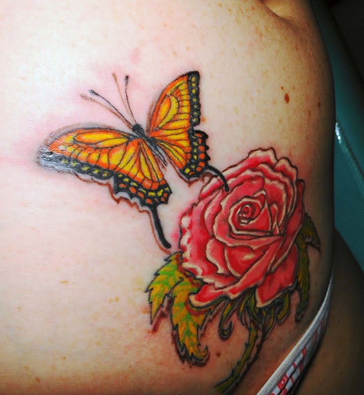 Tatuagem Rosa E Borboleta By Jean Paul Zilli (1) | Www.zilli… | Flickr 800_x_738_jpg