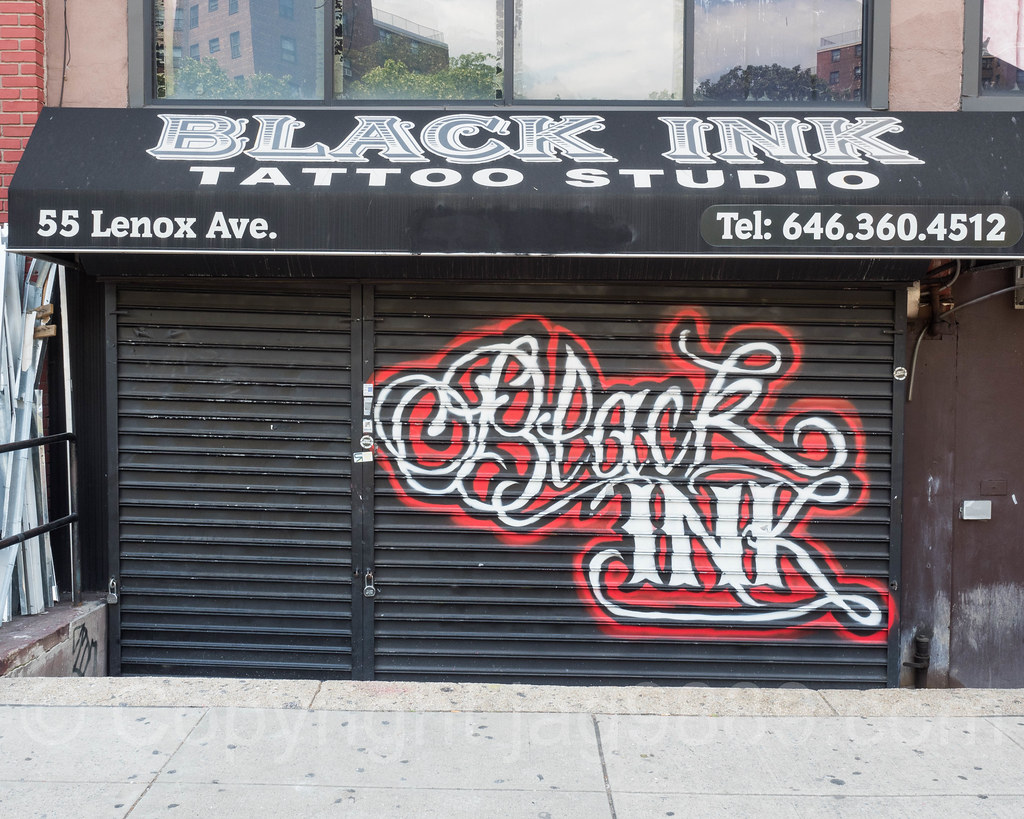 Black Ink Tattoo Studio" Security Gate Mural, Harlem, New… | Flickr 819_x_1024_jpg