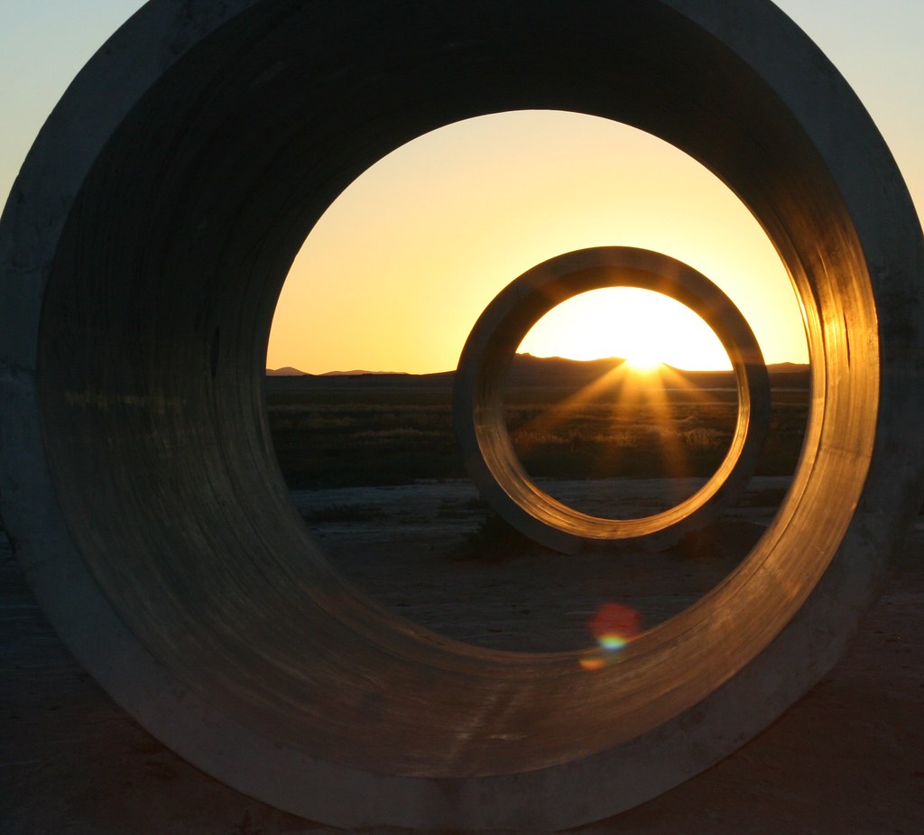 Sun Tunnels 1976 Nancy Holt Art P Duke Flickr