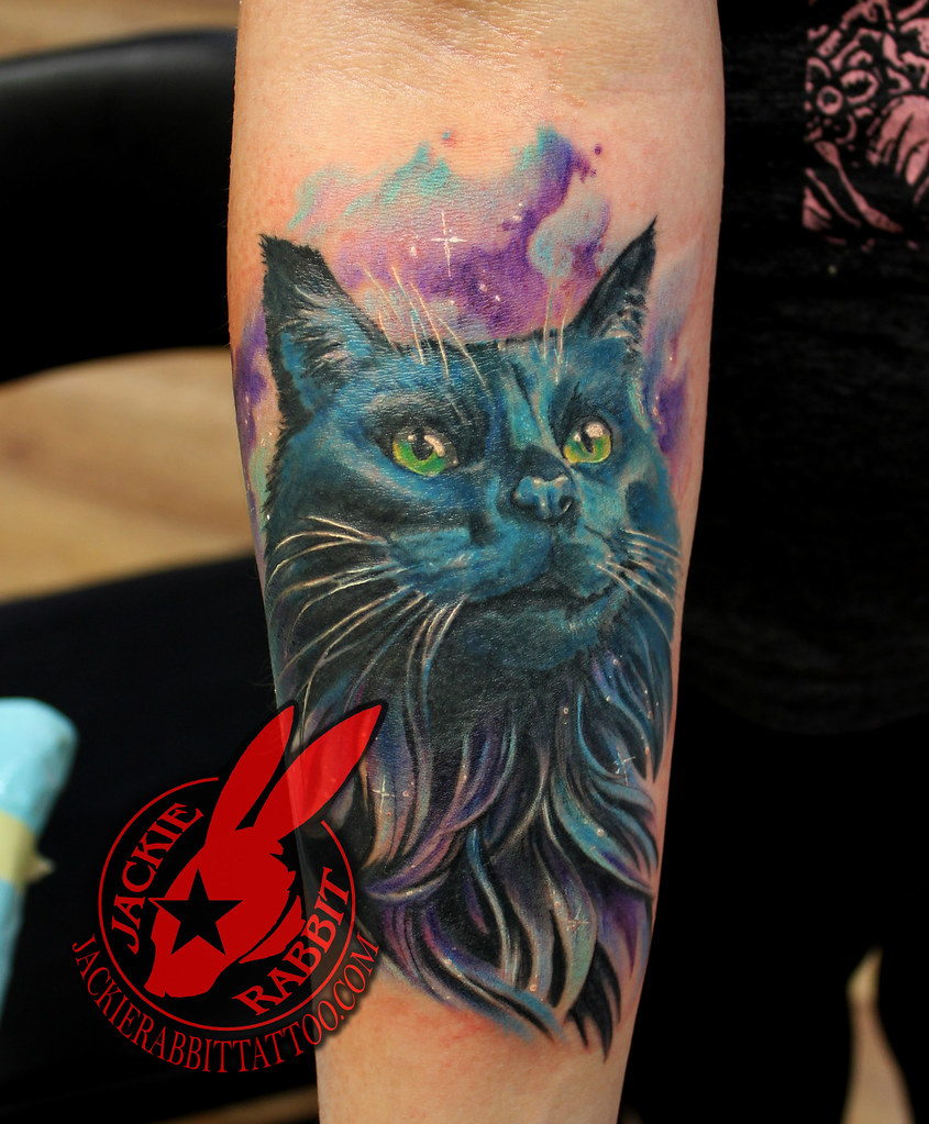 Black Cat Portrait Realistic 3D Mermaid Unicorn Hair Color… | Flickr 1023_x_845_jpg