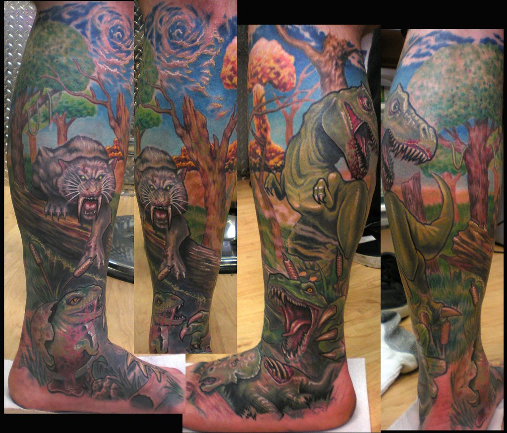 1. Dinosaur Leg Sleeve....monkeyproink.com, Monkey Pro Ink… | Flickr 873_x_1023_jpg