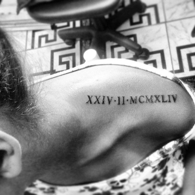 Data Em Números Romanos... #Hathox #Tattoo #Tatuagem #Tatt… | Flickr 640_x_640_jpg