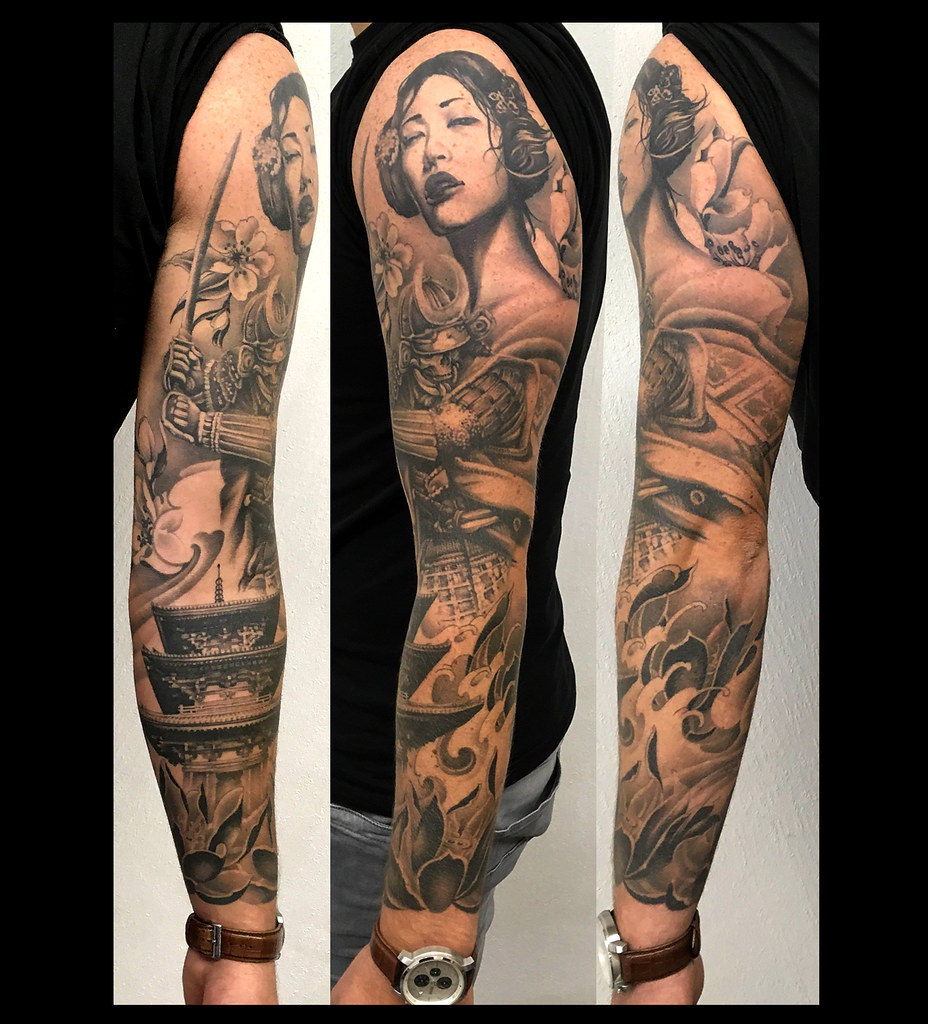 Samurai Temple Geisha / Japanese Tattoo | Japanese Tattooer … | Flickr 1024_x_928_jpg