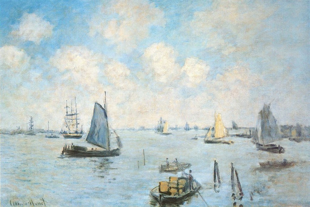Marine Amsterdam C Monet W 299 Huile Sur Toile 50 X Flickr