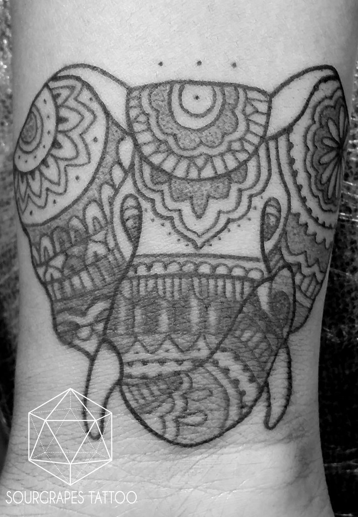 Mehndi Elephant Henna Cover Up Dotwork Tattoo | Sourgrapes T… | Flickr 1024_x_710_jpg