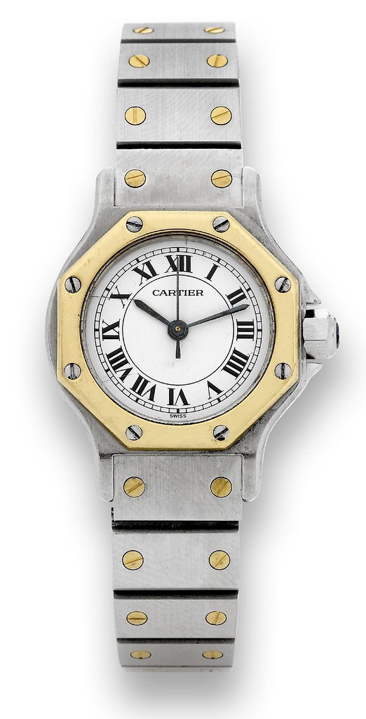 Cartier Santos Ronde Automatic Ladies Cal A077 1990s Flickr