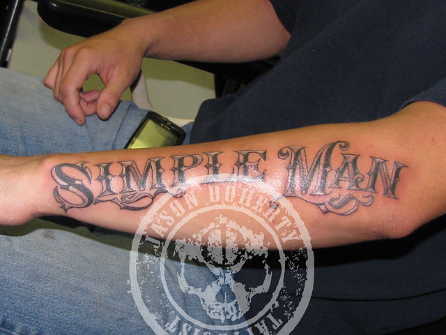 Simple Man Tattoo. Hand Drawn Text-No Computer, Mommy! | Flickr 480_x_640_jpg