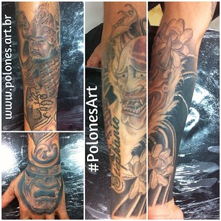 Polonesart #Tattoos #Samurai #Hannya #Mask #Tattoohand #B… | Flickr 320_x_320_jpg