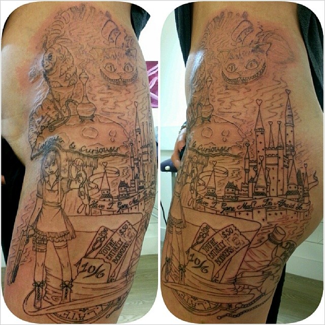 Started On Sians Alice In Wonderland Thigh/Hip Piece Today… | Flickr 640_x_640_jpg