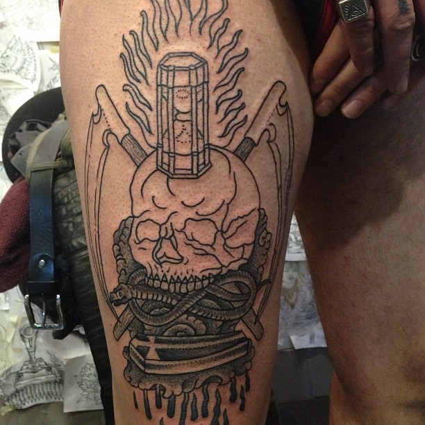 Holy Death. In Progress. #Death#Skull#Time#Greamreaper#Hol… | Flickr 612_x_612_jpg