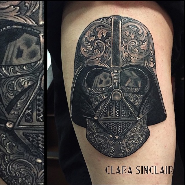 Darth Vader Ornate Tattoo On The Thigh By Our @Clarasincla… | Flickr 640_x_640_jpg