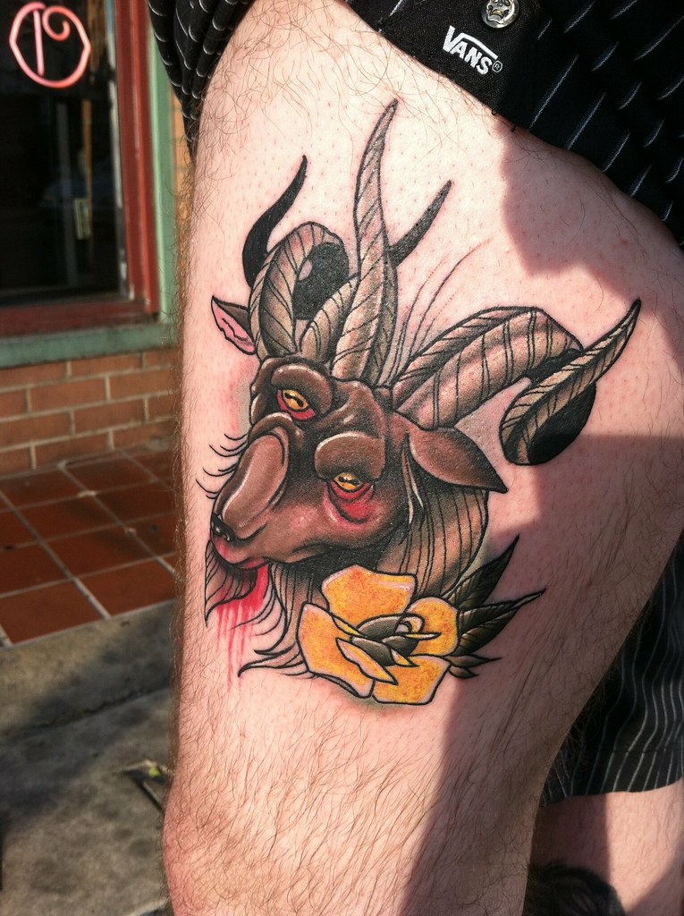 Neo Traditional | Goat Head | Justin Harris Tattoo | Flickr 1024_x_765_jpg