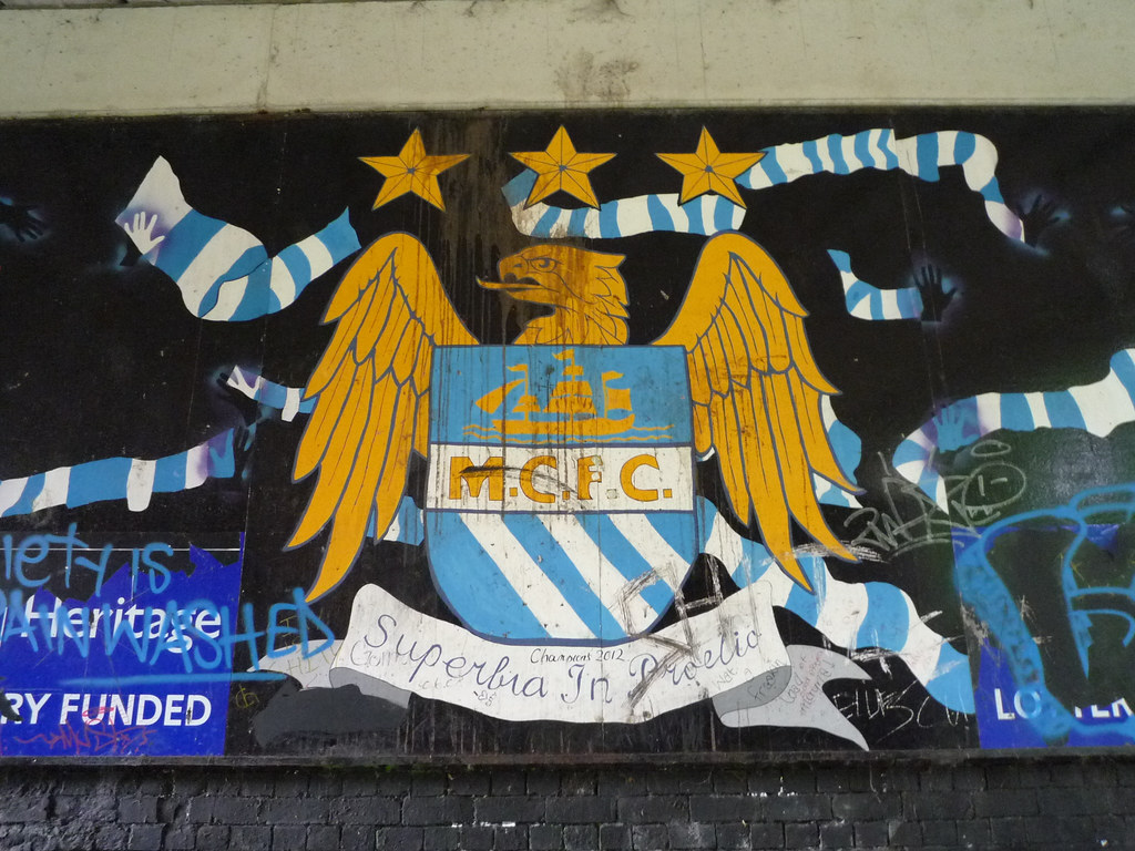 Manchester City Football Club Superbia In Proelio Whic Flickr