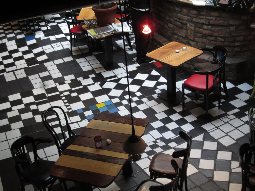 Eclectic Cafe Looking Down Into The Cafe At Kunst Haus Wi Flickr