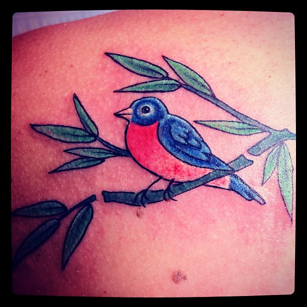 Blue Bird Of Happiness #Tattoo #Bluebird #Motherdaughterta… | Flickr 612_x_612_jpg