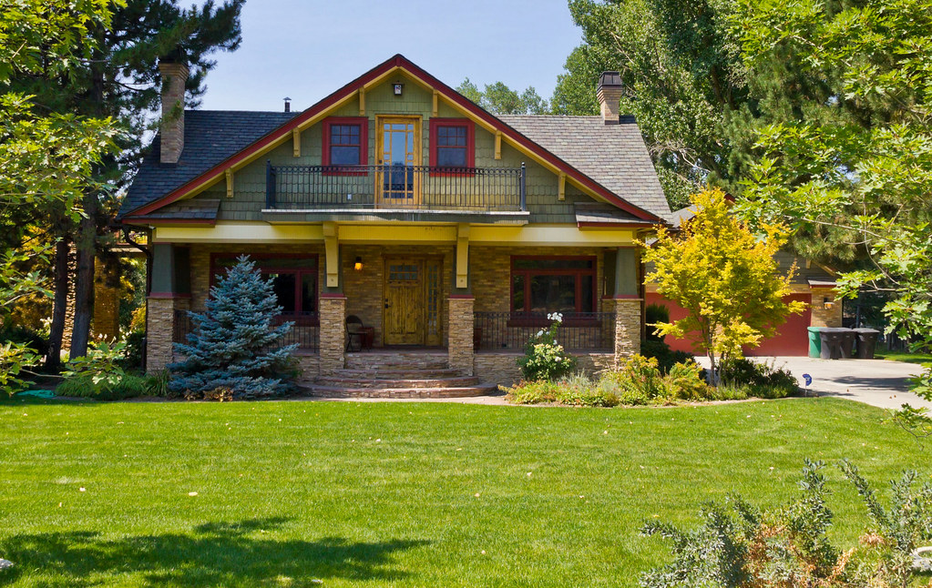 Modern Arts And Crafts Bungalow Home Relajateconana Flickr