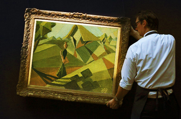 Olga Blinder Paisaje Con Mujer Anos 50 Museo Argentino De Arte Regional Flickr