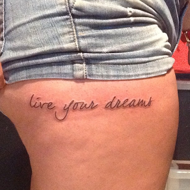 Live Your #Dreams! #Tattoo Finished Now! | Elio`s Faktory | Flickr 612_x_612_jpg