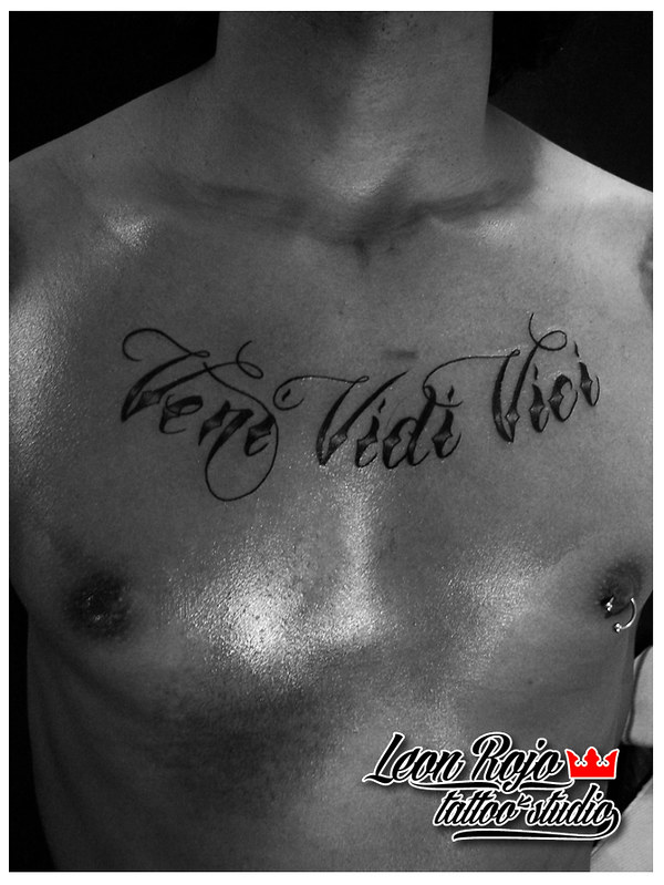 Leon Rojo Tattoo Studio | Tatuaje Veni Vidi Vici Web: Www.le… | Flickr 799_x_600_jpg