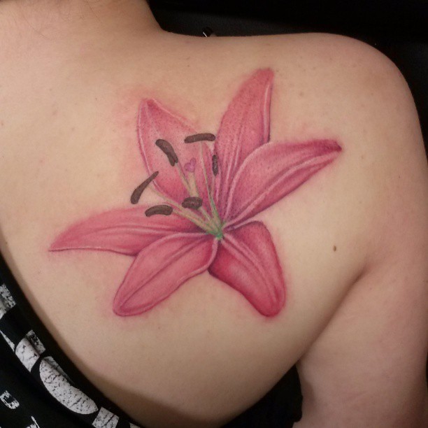 Pink Lily. #Tattoo #Pink #Lily #Flower #Dynastytattoo_Nj | Flickr 612_x_612_jpg
